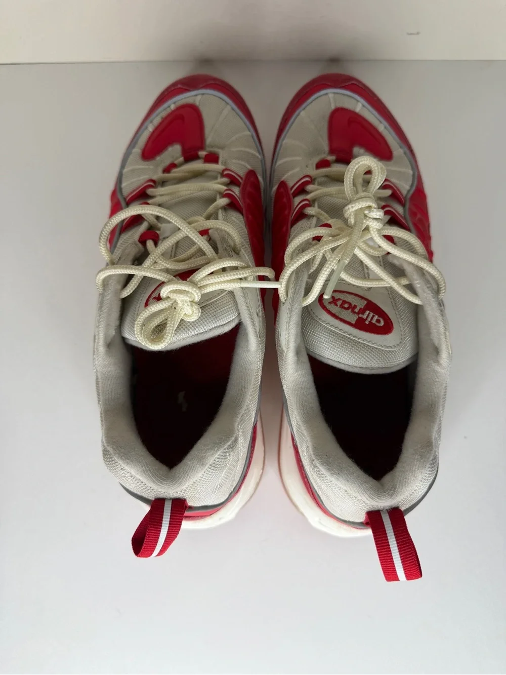 Nike Air Max 98 University Red White Sneakers 640744-602 Mens Size 46 US 12